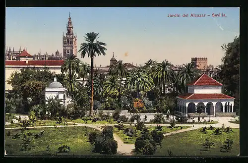 AK Sevilla, Jardin del Alcazar
