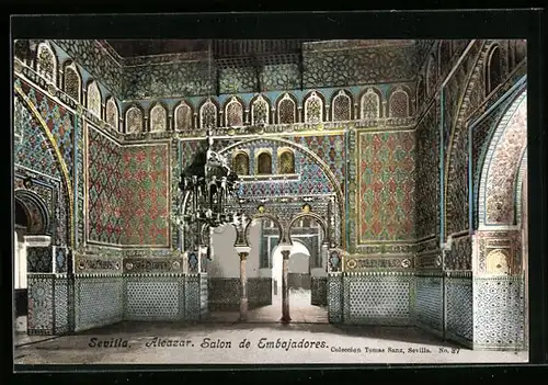 AK Sevilla, Alcazar, Salon de Embajadores
