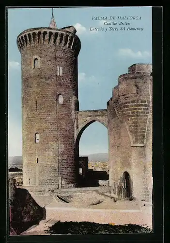 AK Palma de Mallorca, Castillo Bellver, Entrada y Torre del Homenaje