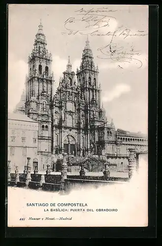 AK Santiago de Compostela, La Basílica: Puerta del Obradoiro
