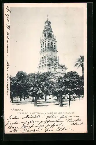 AK Córdoba, Torre de la Catedral y Patio de Los Naranjos