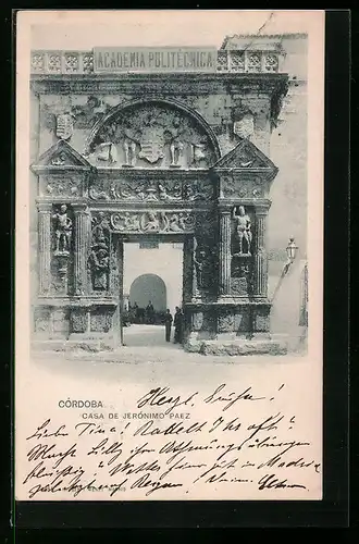AK Córdoba, Casa de Jerónimo Paez
