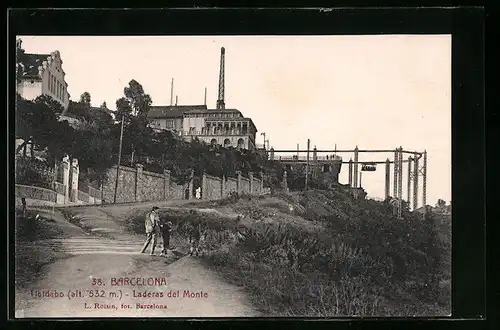 AK Barcelona, Tibidabo, Laderas del Monte