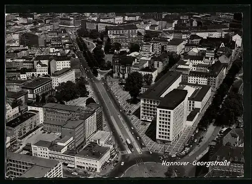 AK Hannover, Blick vom Aegidientorplatz auf die Georgstrasse