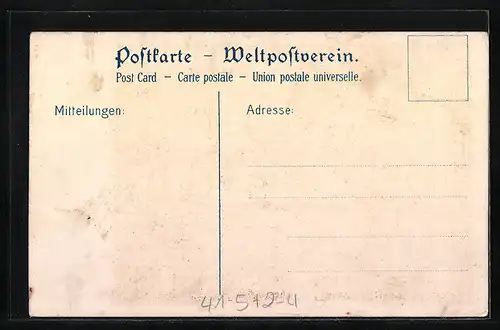 AK Doppelschrauben-Postdampfer Patricia, Treppenaufgang