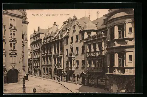 AK München, Corpshäuser am Platzl