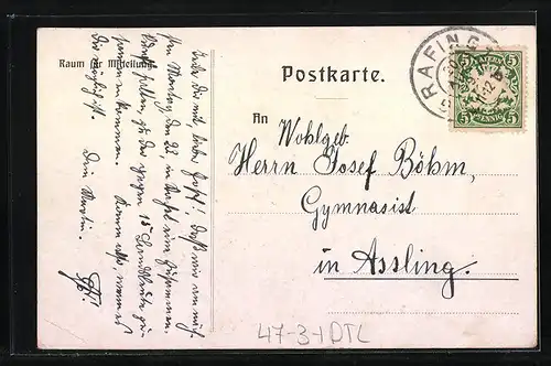 AK Freising, Absolvia 1909, Studentenwappen