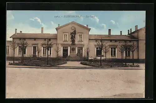 AK Euskirchen, Bahnhof, Vorderansicht