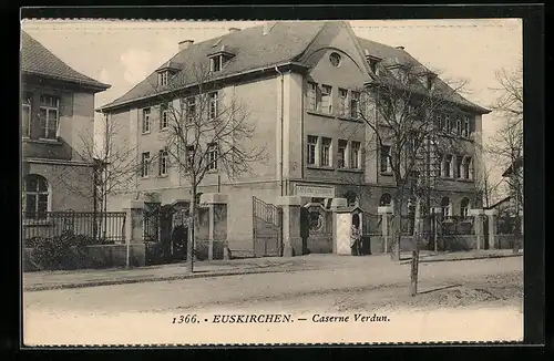 AK Euskirchen, Caserne Verdun mit Wachsoldat