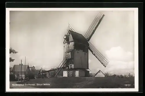 AK Cuxhaven / Nordsee, Blick auf die Döser Mühle