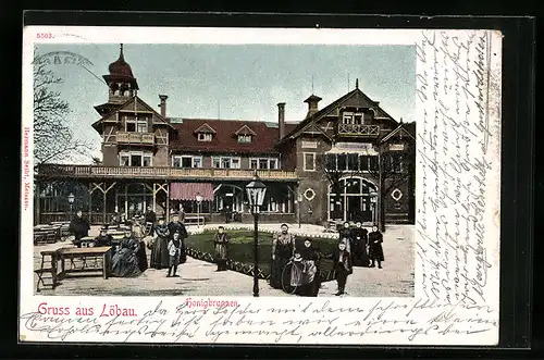 AK Löbau, Gasthaus Honigbrunnen