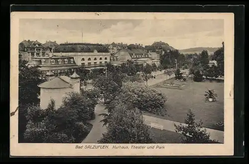 AK Bad Salzuflen, Kurhaus, Theater und Park