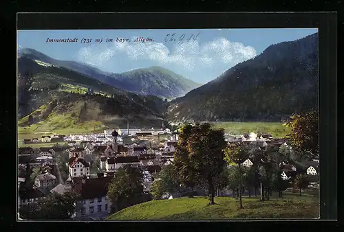 AK Immenstadt im bayr. Allgäu, Teilansicht