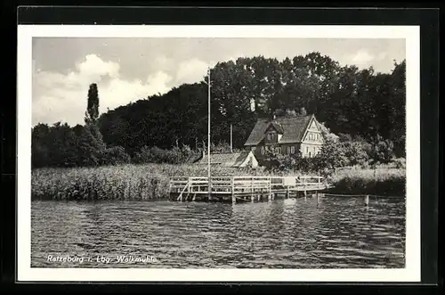 AK Ratzeburg i. Lbg., Walkmühle mit Bootsanleger