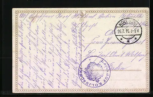 AK Moskau, Ansicht des Kreml von der Brücke aus