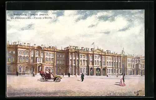 Künstler-AK St.-Pétersbourg, Palais d`Hiver