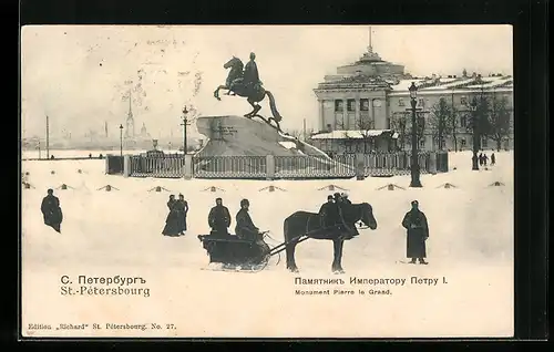 AK St.-Pétersbourg, Monument Pierre le Grand