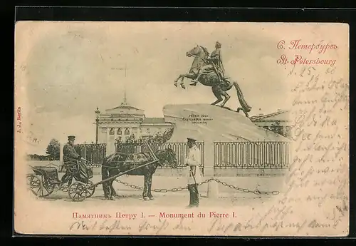 AK St.-Pétersbourg, Monument du Pierre I.