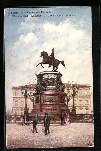 AK St.-Pétersbourg, Monument du Czar Nicolas Premier