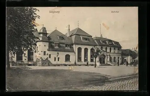 AK Siegburg, Blick zum Bahnhof