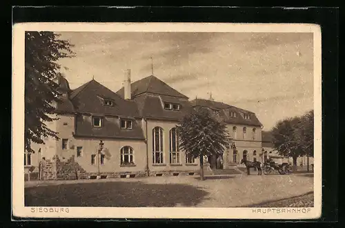 AK Siegburg, Hauptbahnhof im Sonnenschein