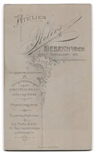 Fotografie Atelier Helios, Biebrich a. Rhein, Rathausstr. 69, Junge Dame in weisser Kleidung