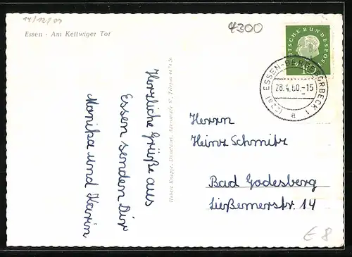 AK Essen, Strasse am Kettwiger Tor