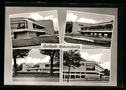 AK Braunschweig, Stadthalle, Mehrfachansicht