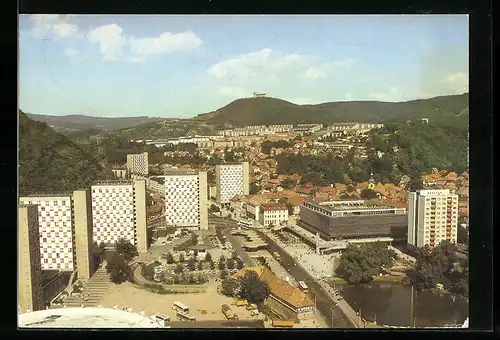 AK Suhl / Thür., Blick zum Stadtzentrum