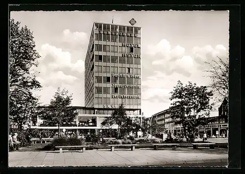 AK Kiel, Holstenplatz mit Hotel Astor