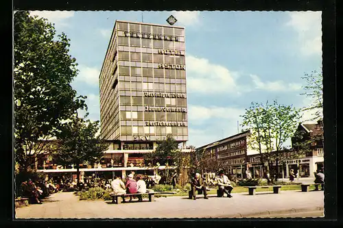 AK Kiel, Holstenplatz mit Hotel Astor