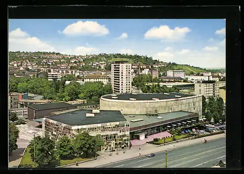 AK Stuttgart, Strasse am Konzerthaus Liederhalle