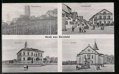 AK Sulzfeld, Ravensburg, Kirche, Schulhaus