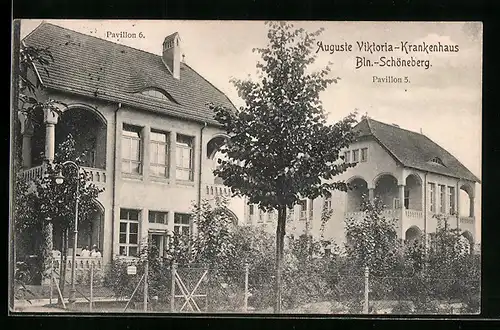 AK Berlin-Schöneberg, Auguste Viktoria-Krankenhaus, Pavillon 5 und 6