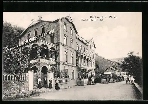 AK Bacharach a. Rhein, Hotel Herbrecht