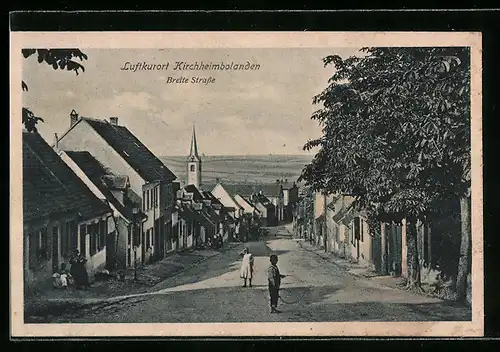 AK Kirchheimbolanden, Breite Strasse mit Kindern