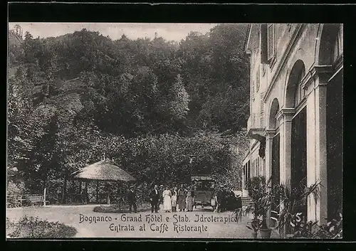 AK Bognanco, Grand Hotel e Stab. Idroterapico, Entrata al Caffe Ristorante