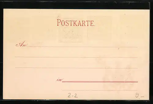 AK Die ersten Briefmarken von Würtemberg, Wappen mit geflügeltem Schlangenbild