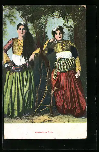 AK Frauen in albanischer Tracht
