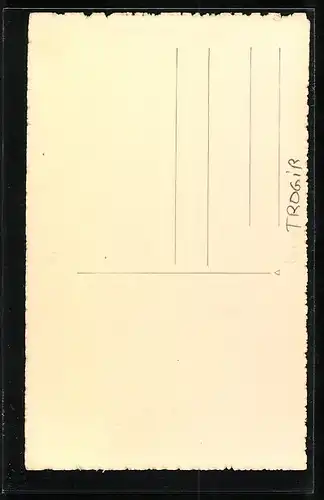 AK Trogir, Blick durch ein Tor auf Uhrturm