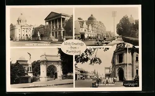 AK Maritzburg, House of Assembly, War Memorial Arch, Church Street