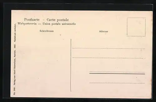 AK Aachen, Monheimsallee, Wingertsberg mit meteorologischem Observatorium aus der Vogelschau