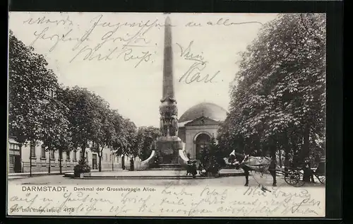 AK Darmstadt, Denkmal der Grossherzogin Alice