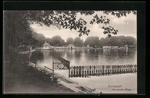 AK Darmstadt, Partie am grossen Woog