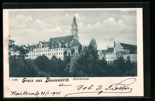 AK Donauwörth, Teilansicht mit dem Cassianeum