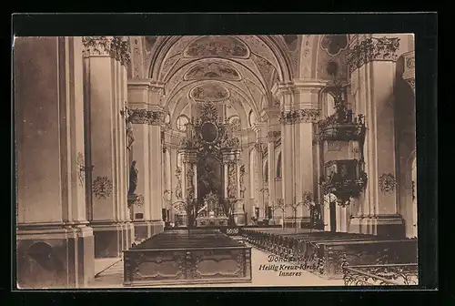 AK Donauwörth, Inneres der Hl. Kreuz Kirche