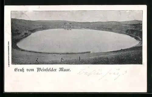 AK Daun / Eifel, am Weinfelder Maar