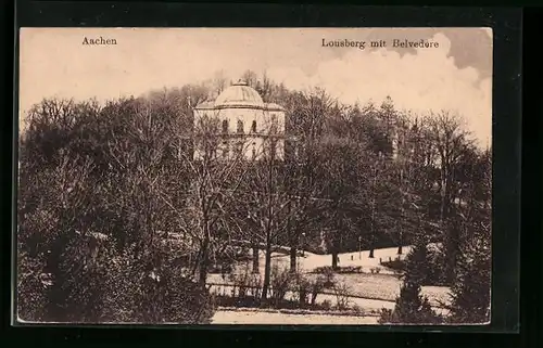 AK Aachen, Lousberg mit Belvedere