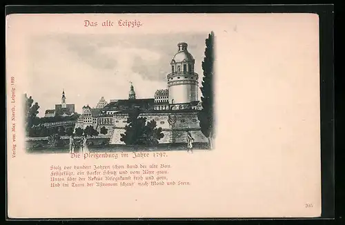 AK Leipzig, Die Pleissenburg 1797