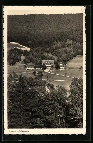 AK Alpirsbach, Kurhaus Reinerzau aus der Vogelschau